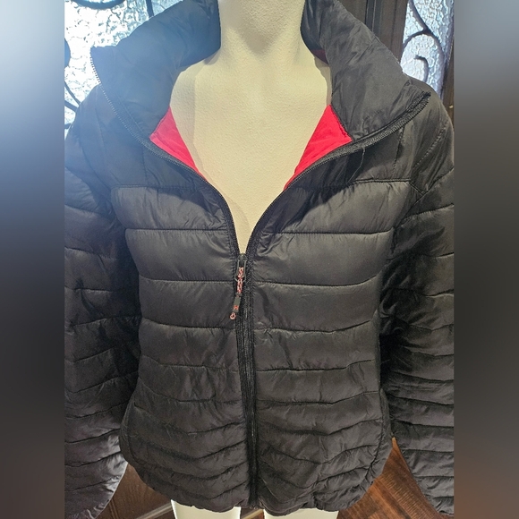 Hawke & Co Black Puffer jacket. performance dynamic sport fiber. Mens Size Large - Picture 1 of 8
